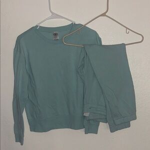 Comfy Youth Girls Turquoise Kids Lounge Set in Light Blue